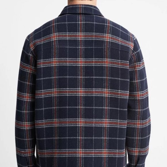 Vince Plaid Wool Shirt Jacket size M